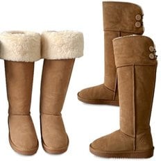 kami et muse Suede fur long boots_KM22w224