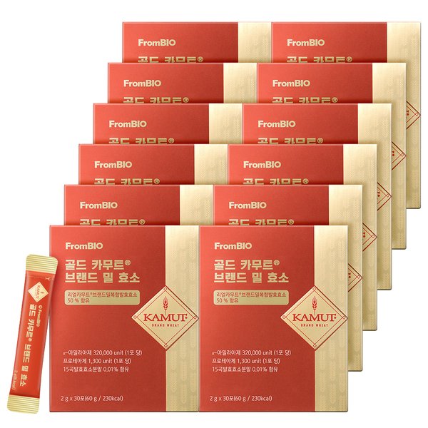 골드 카무트® 브랜드 밀 효소 30포x12박스/12개월 카무트효소 카무트효소효능 카무트 효소 골드카무트효소 밀