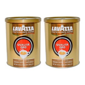 [해외직구]라바짜 퀄리타 오로 에스프레소 커피 250g 2팩 LavAzza Qualita Oro Ground Coffee Espresso 8.8oz