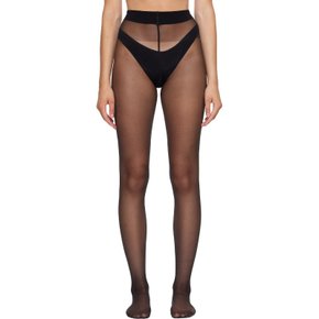 블랙 새틴 터치 20 스타킹 14776 7005 - Black