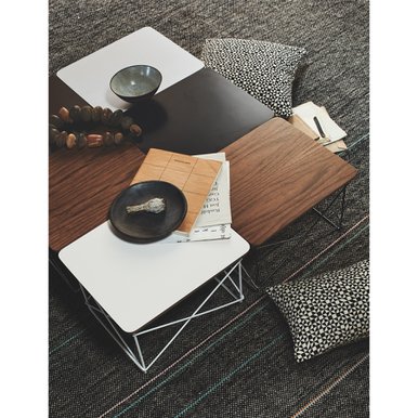 [허먼밀러 공식딜러 재고보유] Eames Wire Base Low Table (Black/Chrome)