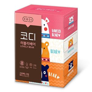 코디 [SSG]코디 러블리베어 230매*3입 1팩