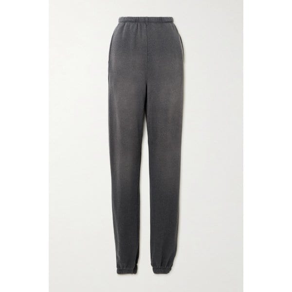 80s 코튼 블렌드 저지 테이퍼드 트랙 팬츠 46376663162900437