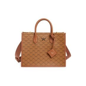 4545278 MCM Medium Himmel Lauretos Coated Canvas Tote