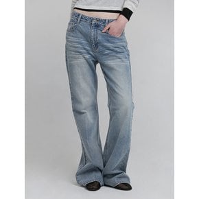 SEMI BOOTCUT DENIM PANTS [BLUE]