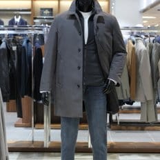 23FW 데일리 캐주얼 3WAY 패딩베스트 분리형소프트 워싱코트 카키그레이