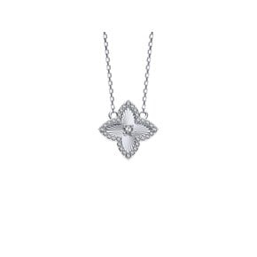 Shine clover necklace+earring set