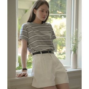 Multi stripe cotton t-shirt_Gray