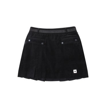 ONOFF [온오프골프웨어] 여성 코듀로이 스커트 OF4092LB_BLACK