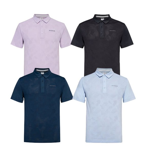 [부산점] 아이스 온 남성 자카드 하이브리드 반팔폴로 티셔츠 DMM25208