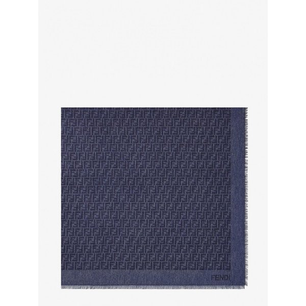 여성 스카프 FF 코튼 앤 울 숄 FXT069 AWEWF0RU7 데님 /12