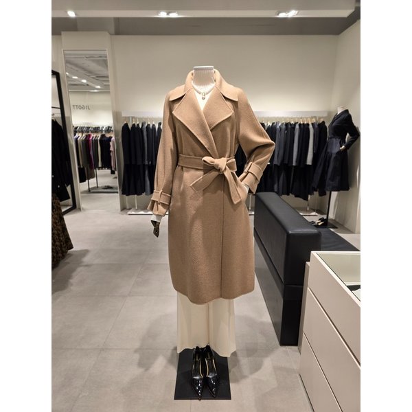 [파주점] 울 더블 벨티드 핸드메이드 코트 JRBA0CTC35