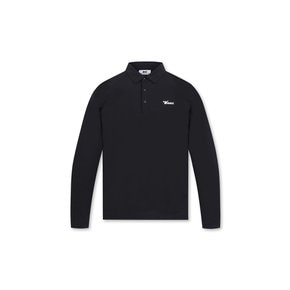 WAAC(왁골프)Men WAAC Logo LS Polo_WMTBM24200BKX