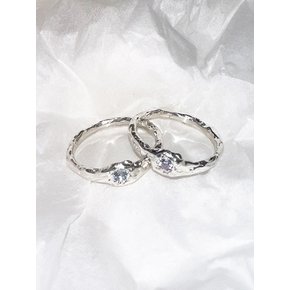 해류 TEXTURE RING 008 (CZ)
