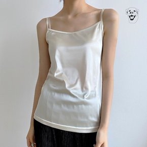 여리한 실루엣의 슬립 이너 실크 끈나시 5컬러