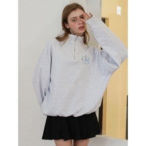 L.R.C Half zip-up sweatshirt White Merange