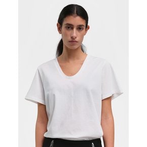 SILKY U-NECK T-SHIRT_3colors