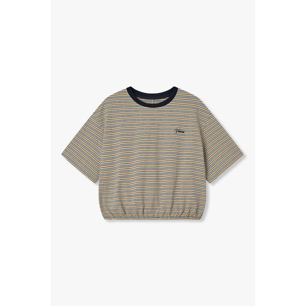 [부산점] 보브)) 웨이스트 밴딩 스트라이프 티셔츠 (7126240503)