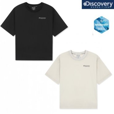 디스커버리키즈 25SS 키즈 프레시벤트 경량 우븐 레터링 트레이닝 반팔티셔츠 DKTR74053