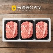  [9/12 오전8시 주문건까지 명절전출고] [냉장/1+][농협횡성한우]실속스테이크용구이1호 (등심) / 1.2kg