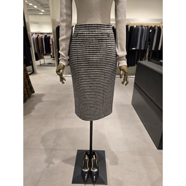 [파주점] 울 블렌드 하운드투스 체크 셋업 스커트 JRBA0SK741