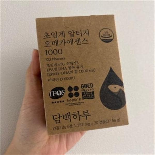 [웰빙창고] 담백하루 초임계 알티지 오메가3 에센스 1000 30캡슐 x 2개 (S41557107)