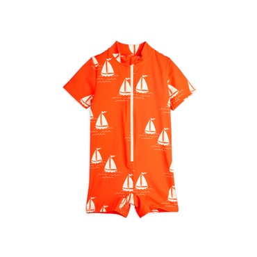 매직에디션 [MINI RODINI] (C)Sailing boats aop ss uv suit (2528011042)