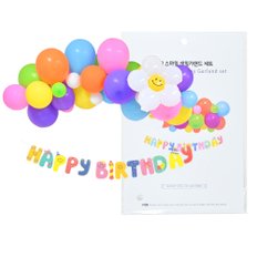 해피 스마일 생일가랜드세트