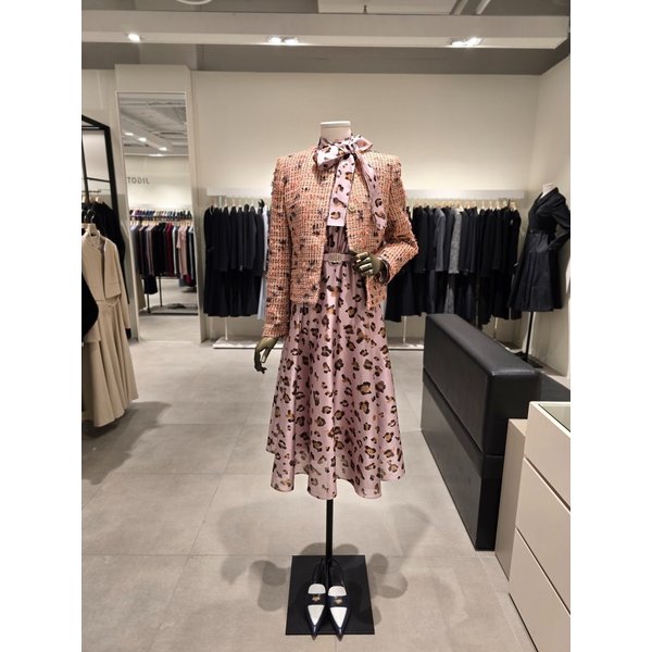 [파주점] 세트 트위드 자켓 + 레오파드 플레어 원피스 JS2B0JK311,JS2B0OP931