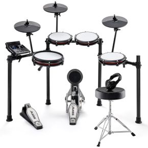 영국 알레시스 키보드 Alesis Nitro Max Kit Electric Drum Set with Quiet Mesh Pads 10 Dual Z