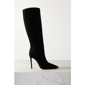 Matignon 105 Suede Knee Boots 블랙