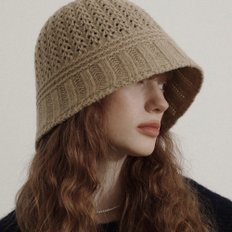 O.en knit crochet bucket hat_3color