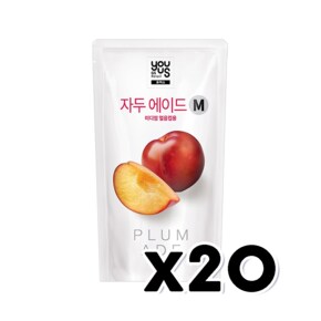 유어스 자두에이드 M 아이스파우치음료 230ml x 20개