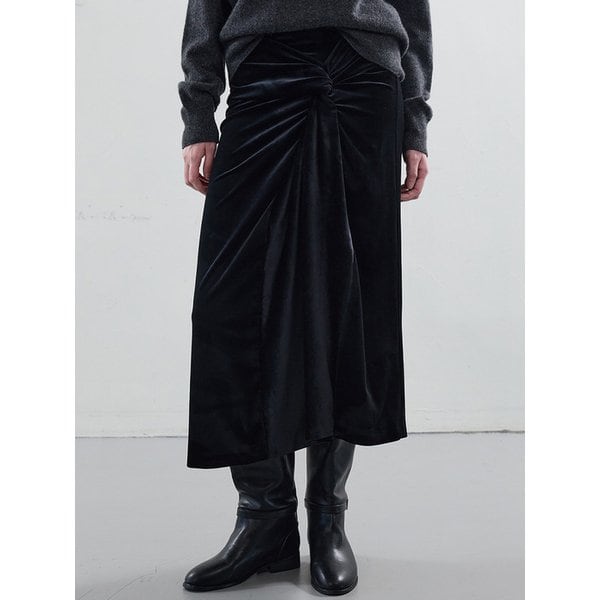벨벳 드레이프 스커트