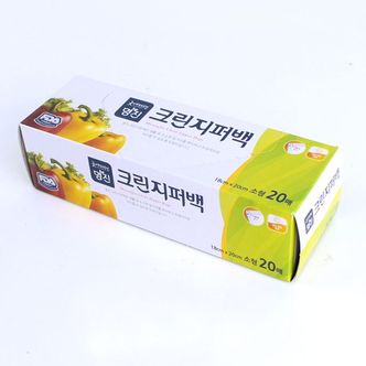 제이큐 슈마켓 주방용 포장 크린지퍼백소18x22 X ( 3매입 )