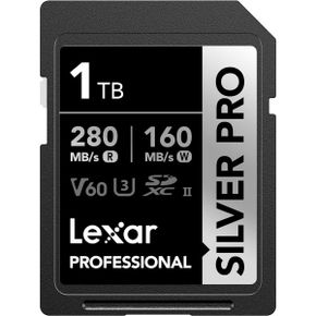 영국 렉사 sd카드 Lexar 1TB Professional Silver PRO SDXC UHSII Memory Card C10 U3 V60 FullH