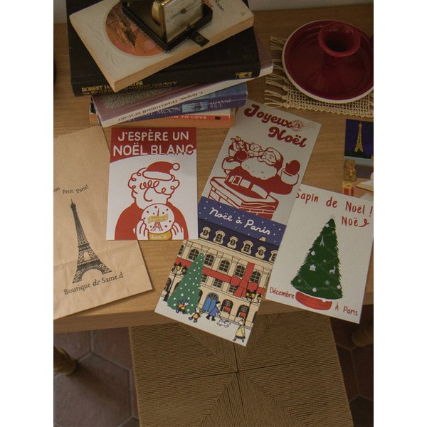 [크리스마스] 프렌치 크리스마스 엽서 - 5종