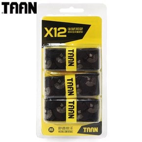 TAAN X12 블랙 (엠보싱오버그립 3개입)