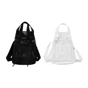 [공홈배송] [alo SHEER BUCKET BAG] 알로 쉬어 크로스 바디 버킷 메쉬 요가 필라테스 가방 2종