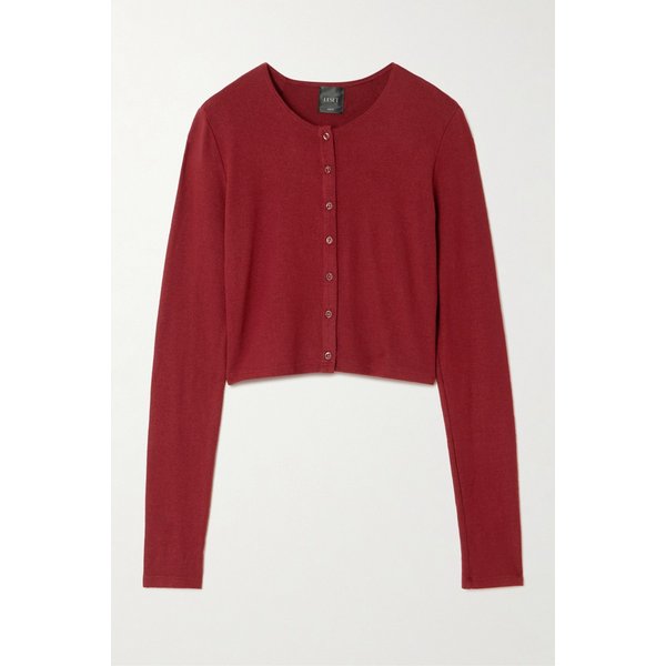 리셋 로렌 크롭 브러시드 스트레치 니트 가디건 46376663162986267