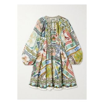 ALEMAIS 알레마이스 토마시나 프린트 라미 미니 드레스 멀티컬러 46376663162920155