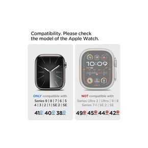 Apple Watch 밴드 스텐레스 케이스 일체형 Series 9 8 7 SE2