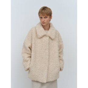 TFW COLLAR FLUFFY SHEARING JACKET_2COLORS