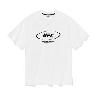 UFC SPORT UFC 액티브 빅로고 릴렉스핏 반팔 티셔츠 화이트 U2SSU2306OW