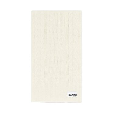 가니 로고 케이블 니트 머플러 A5113 135