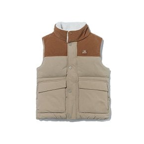 아이더조끼 JQS JUW22603E2 CORDUROY-P (코듀로이 P) 키즈 남여공용 다운 베스트 (Beige)