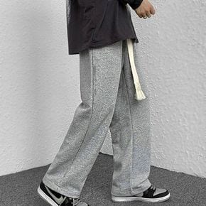 남성데일리룩 여성 와이드 핏 통 넓은 데일리 트레이닝 팬츠