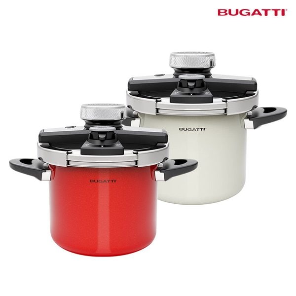 [부가티] 통스텐 IH 압력솥 3L (루비레드/크림베이지)