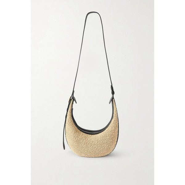 케이트 어거스티나 스몰 가죽 트리밍 라피아 숄더백 46376663163050768