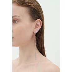 Etoile Mismatched Dramatic Earrings - Silver